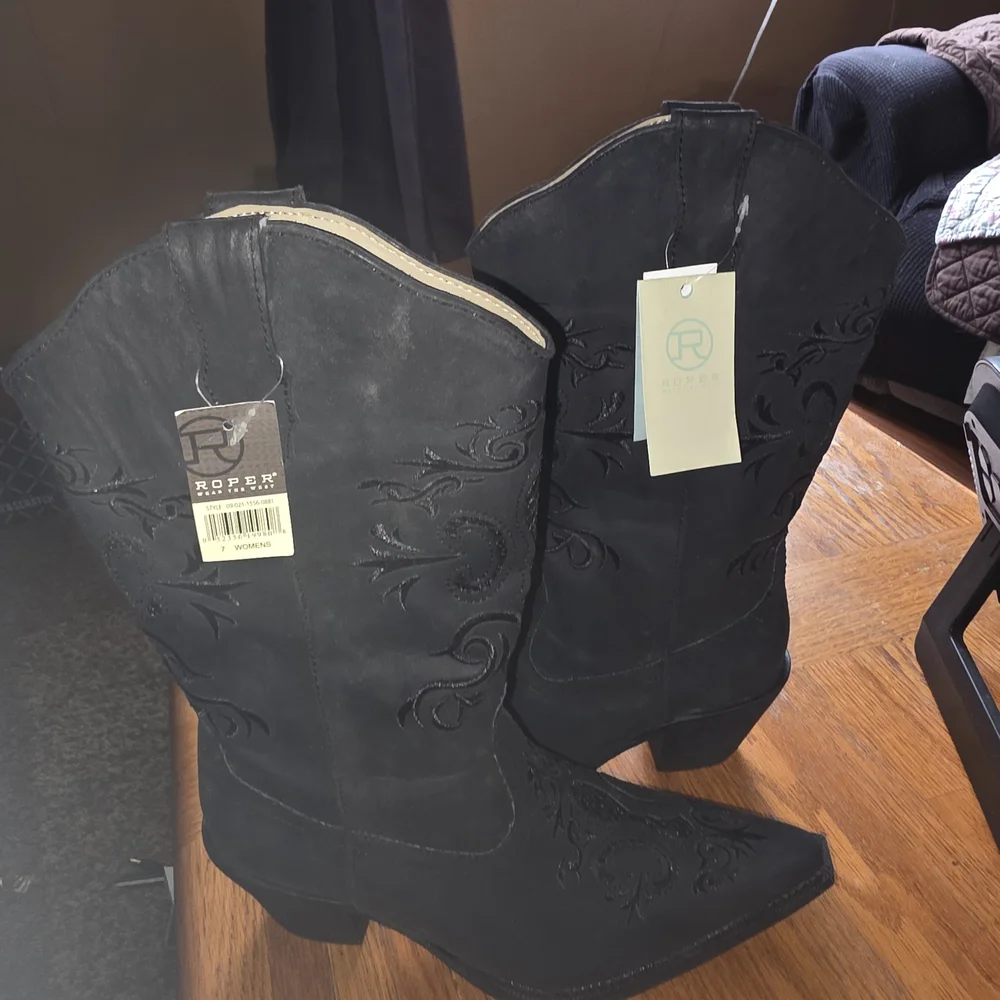 ROPER Women's Black Western Boots - Picture 6 of 7